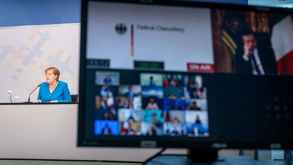 Kanzlerin Merkel eröffnet den Berliner Prozess Gipfel